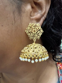 Manasa Big Size Jhumka Earrings- Limited Edition