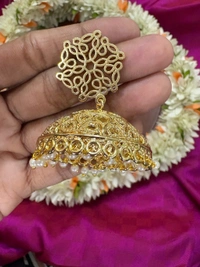 Manasa Big Size Jhumka Earrings- Limited Edition