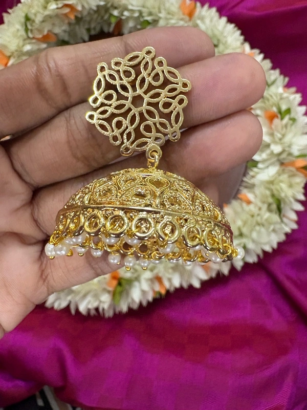 Manasa Big Size Jhumka Earrings- Limited Edition