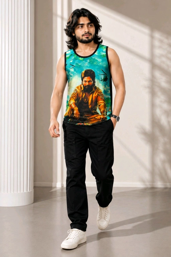 Men’s Sleeveless Printed Vest Pack Of 3