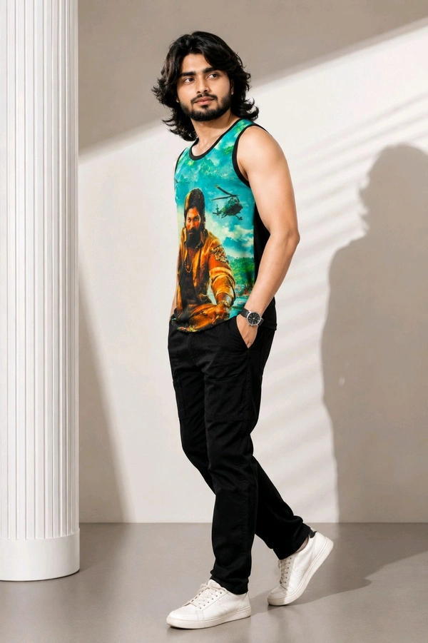 Men’s Sleeveless Printed Vest Pack Of 3