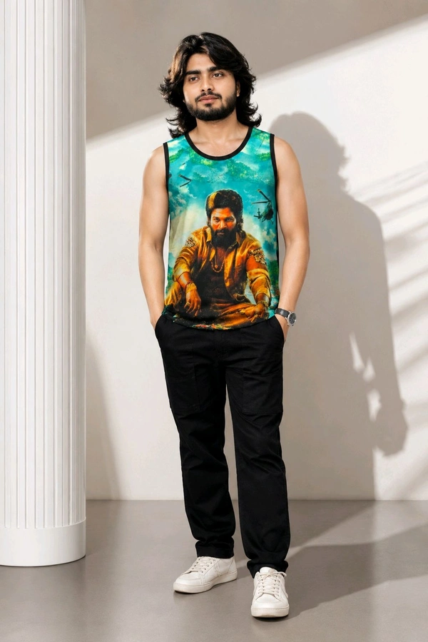 Men’s Sleeveless Printed Vest Pack Of 3