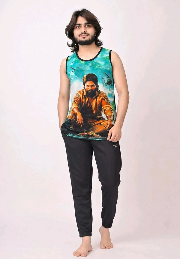 Men’s Sleeveless Printed Vest Pack Of 3