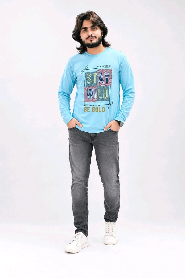 Men’s Full Sleeve Printed T-Shirt 2 Pics
