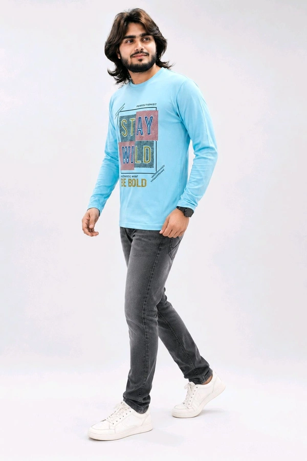 Men’s Full Sleeve Printed T-Shirt 2 Pics