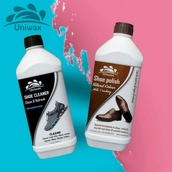 Uniwax Premium Shoe Care Combo – Cleaner + Polish (1 kg each)
