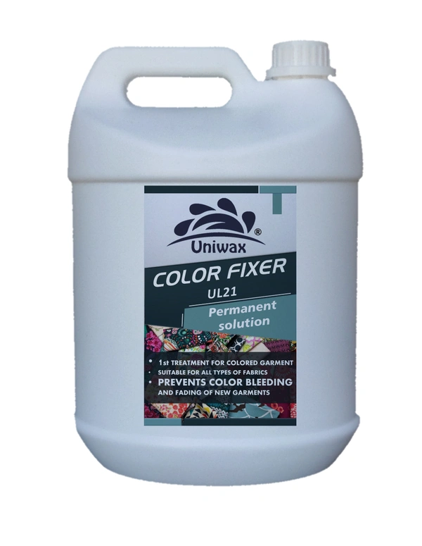 Fabric color fixer / fabric dye fixer / Color Binder / UL21 For Silk, Cotton, Georgette and all Fabric - 5 liter