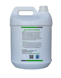 Uniwax color foam wash with wax colour foam car wash shampoo - 5kg, Green