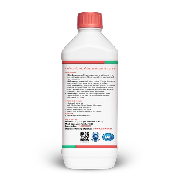 Uniwax Fabric Shiner & Color Enhancer | Saree Polish for Silk & Cotton - 1 kg