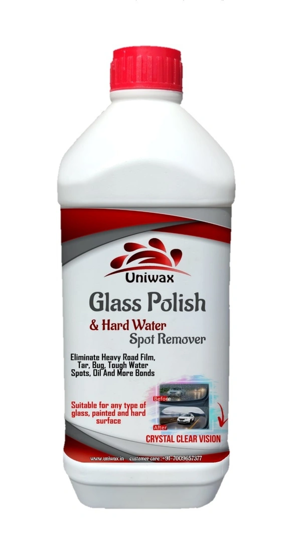 Uniwax Glass Polish – Hard Water Stain Remover & Glass Cleaner – Restores Clarity & Shine - 1kg