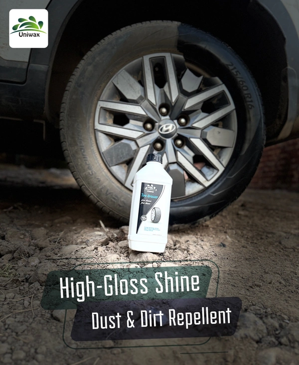 UniWax Tyre Polish – Long-Lasting Shine & Protection – Restores Faded Tires & Resists Dust - 5 kg