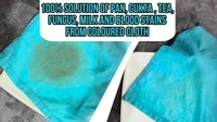Stain booster for colored cloth pan, gutka, tea, blood, fungus, milk stain remover - 200 gram (100 gram each)