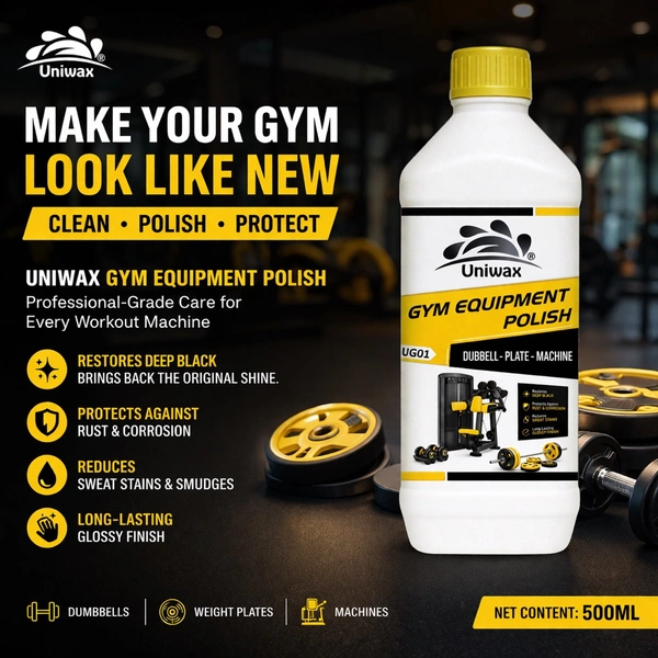 Uniwax Gym Equipment Polish โ Rust Protection, Odor Remover & Long-Lasting Shine (UG01) - 5kg