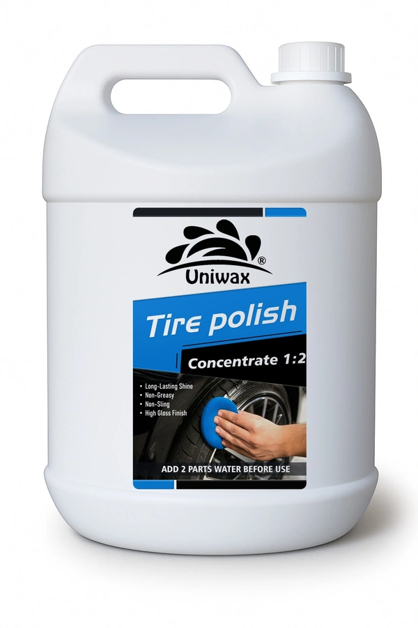 Uniwax Tyre Polish (1:2 Concentrate) – Deep Black Finish & Protection - 5 Kg