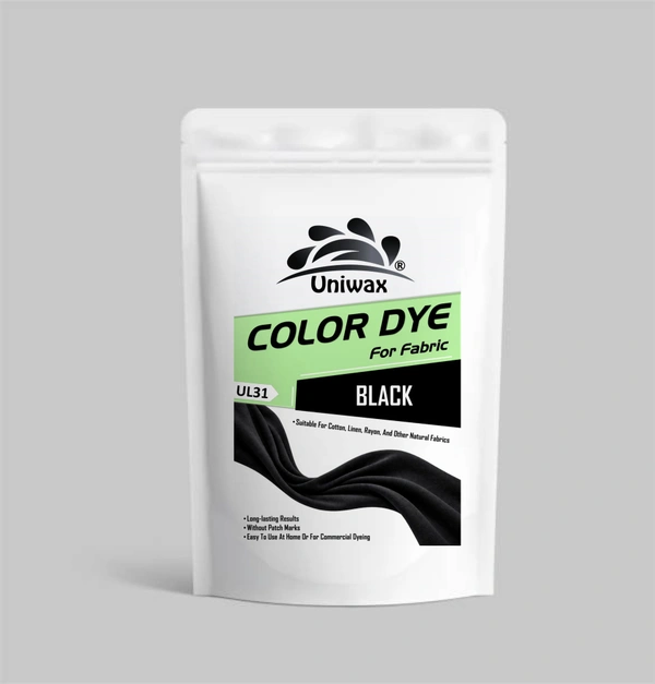 Uniwax Fabric Color Dye for Clothes | Strong, Long-Lasting Professional DIY Cloth Dye for Laundry & Garment Recolouring - 100 gm