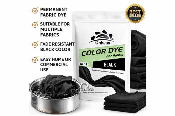 Uniwax Fabric Color Dye for Clothes | Strong, Long-Lasting Professional DIY Cloth Dye for Laundry & Garment Recolouring - 100 gm