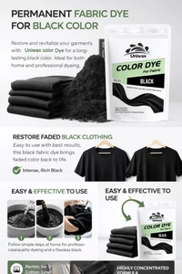 Uniwax Fabric Color Dye for Clothes | Strong, Long-Lasting Professional DIY Cloth Dye for Laundry & Garment Recolouring - 100 gm