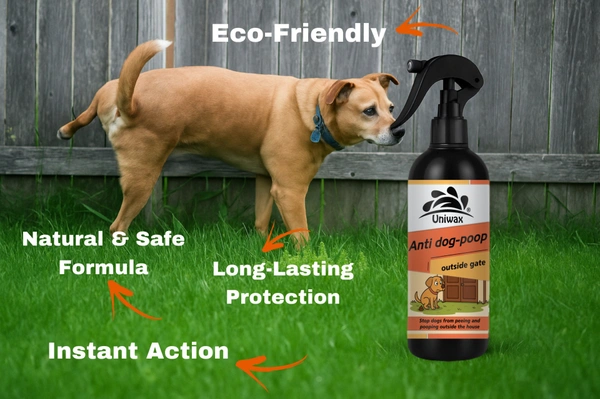 uniwax anti dog-poop / stop dogs from pooping or peeing outside gates / Street dog repellent / Stop Doing Potty - 1litr