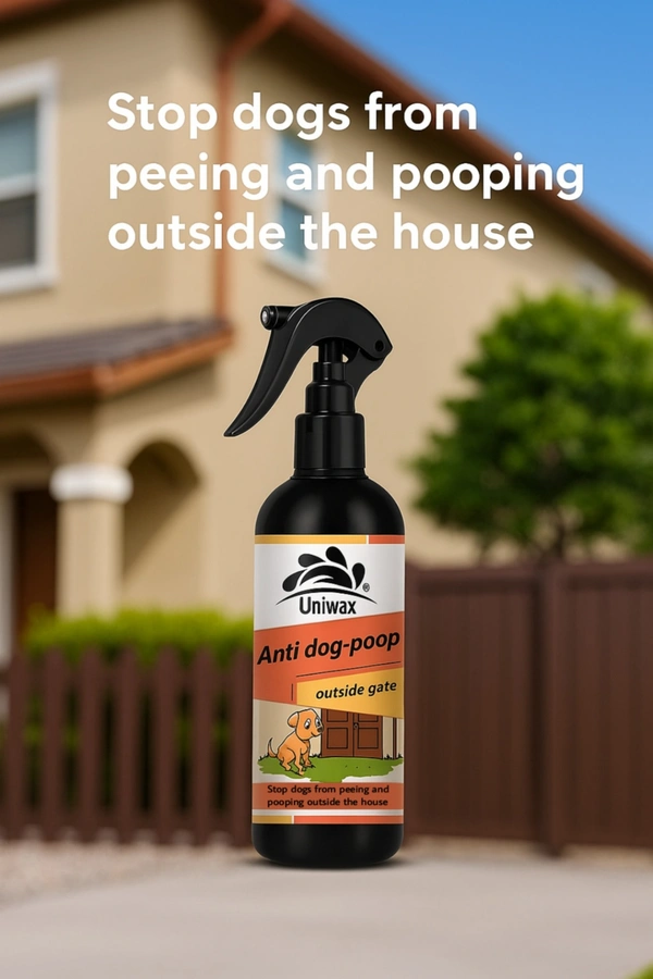 uniwax anti dog-poop / stop dogs from pooping or peeing outside gates / Street dog repellent / Stop Doing Potty - 1litr