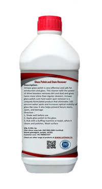 Uniwax Glass Polish – Hard Water Stain Remover & Glass Cleaner – Restores Clarity & Shine - 1kg