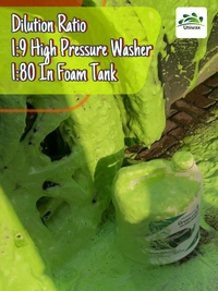 Uniwax color foam wash with wax colour foam car wash shampoo - 5kg, Green