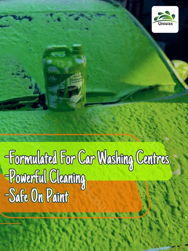 Uniwax color foam wash with wax colour foam car wash shampoo - 1kg, Green