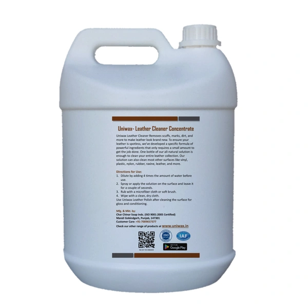 leather cleaner concentrate Leather stain remover - 5kg