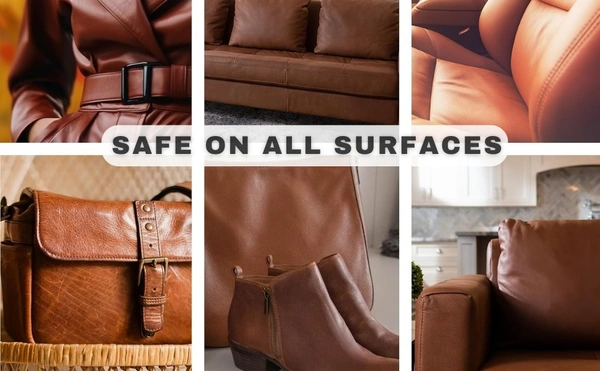 Premium Leather Polish & Conditioner | Natural Color | Restores Shine, Softness & Protection | Suitable for Bags, Shoes, Jackets, Sofas & Car Seats - 1kg