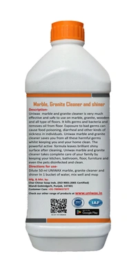 Uniwax Marble and Granite Cleaner surface cleaner and shiner Natural stone cleaner - 1 kg