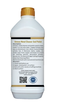 Uniwax Metal Polish – Removes Tarnish, Rust & Oxidation for Stainless Steel, Brass, Copper & More - 1kg