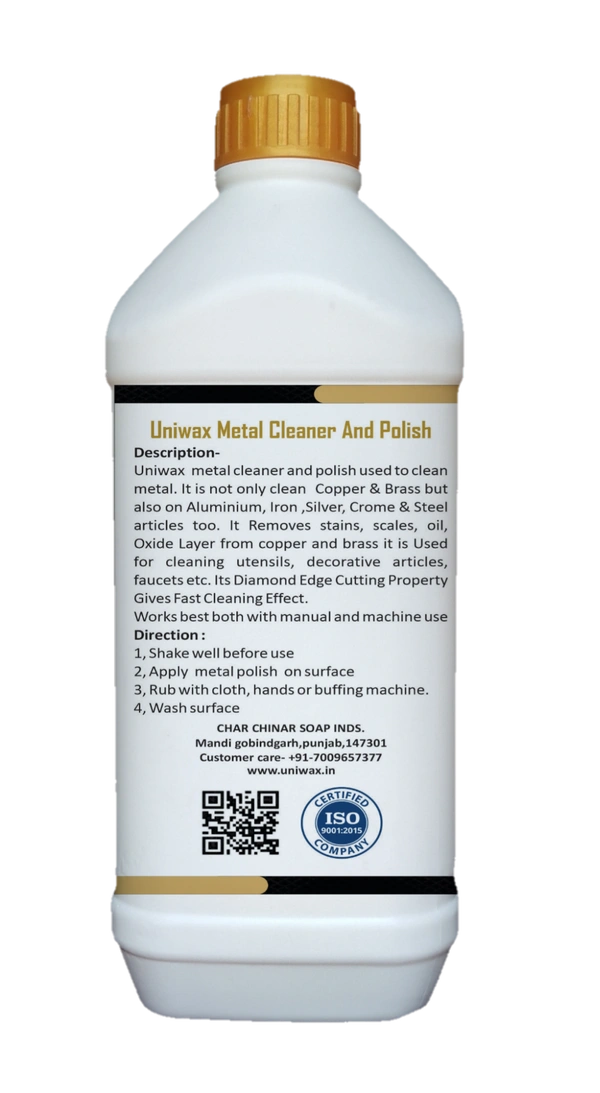 Uniwax Metal Polish – Removes Tarnish, Rust & Oxidation for Stainless Steel, Brass, Copper & More - 1kg