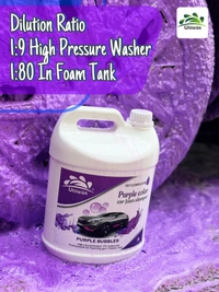 Uniwax Purple Color foam shampoo with wax / Produces Thick Coloured Foam Car Washing Liquid - 1 kg, Purple