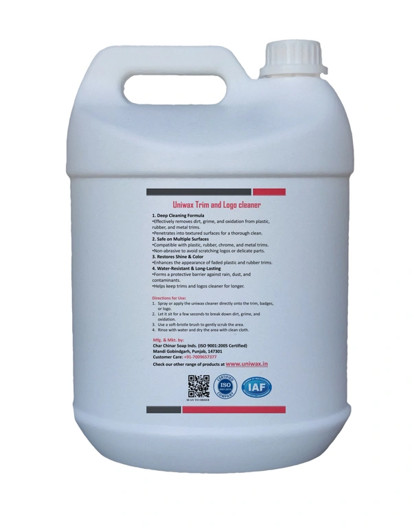Car Trim & Logo cleaner streak-free oxidation remover - 5 L