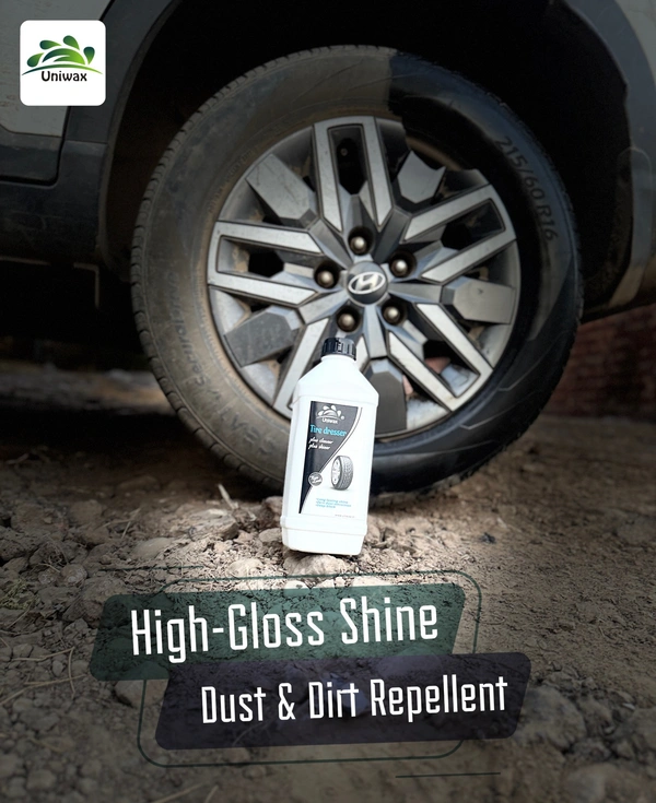 Uniwax Tyre Polish – Long-Lasting Shine & Protection – Restores Faded Tires & Resists Dust - 1kg