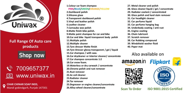 Uniwax Blue Foam Shampoo produces a thick, stable foam for superior cleaning. - 5kg