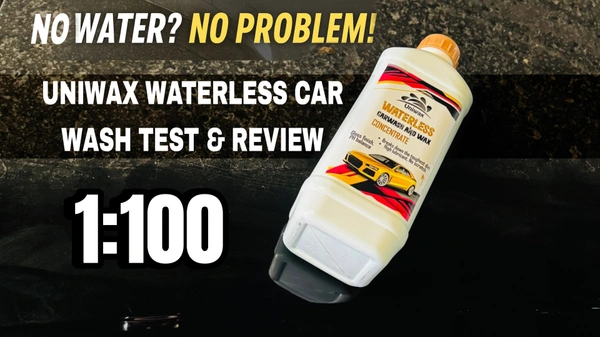 Uniwax drywash or Waterless car wash with wax concentrate Rinseless Car Wash | Eco Friendly Quick Detailer Spray | Exterior Car Cleaning | Car Care Products 1:100 - 200 gram