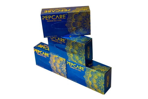 PEPCARE 2 Ply Soft Face Facial Tissues Napkins For Men's & Women's (100 Pulls in Each Box)(Pack of 3) - 3