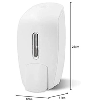 Pepcare 1000ML Manual Liquid soap Gel Shampoo Dispenser Wall Mounted for Bathroom Kitchen(Large,White)