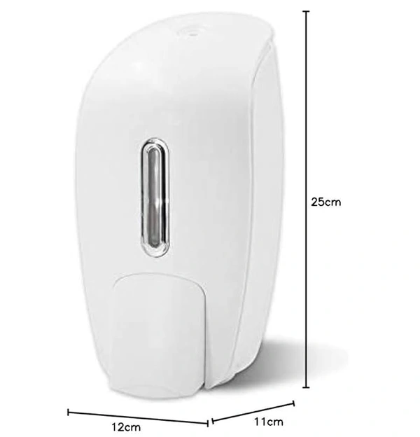 Pepcare 1000ML Manual Liquid soap Gel Shampoo Dispenser Wall Mounted for Bathroom Kitchen(Large,White)