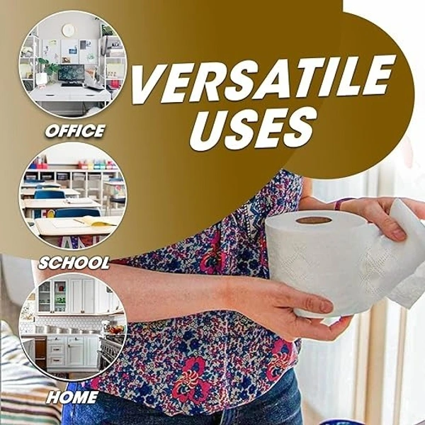 Pepcare PEPCARE TISSUES 2 Ply Toilet Paper Tissue Roll Family Pack 4 in 1 (100 Sheets Per roll) - 100