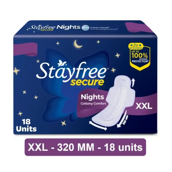 Stayfree Secure Nights Sanitary Pads - XXL