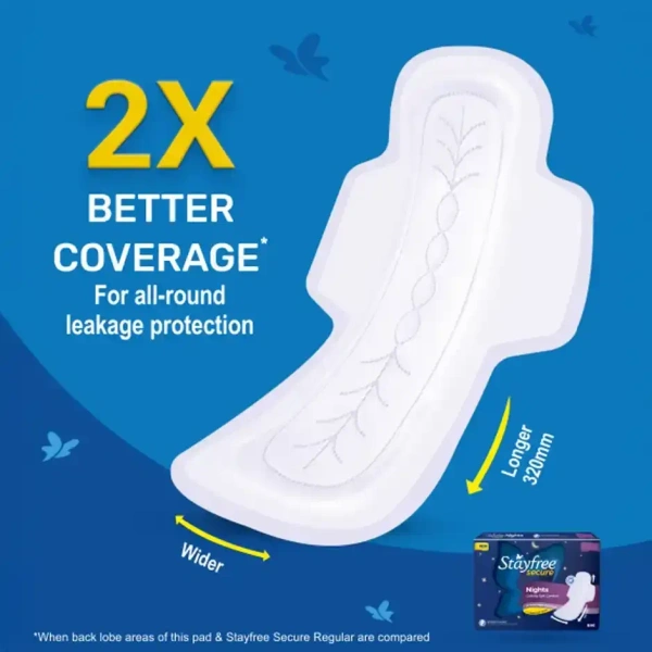 Stayfree Secure Nights Sanitary Pads - XXL - XXL