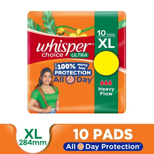 Whisper Choice Ultra Sanitary Pads (10 pcs) - XL
