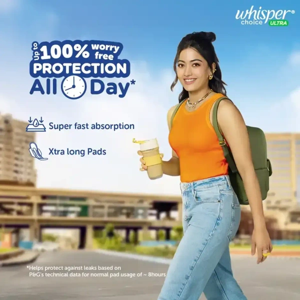 Whisper Choice Ultra Sanitary Pads (6 pcs) - XL
