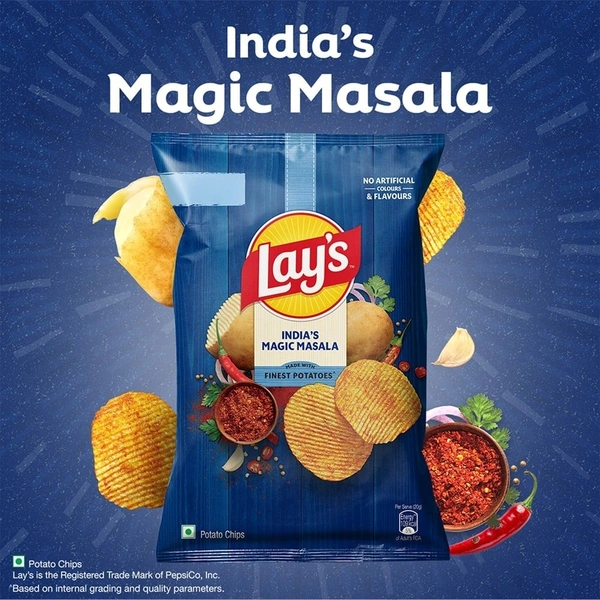 Lay's India's Magic Masala Potato Chips 80g