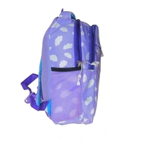 Cloud-Print Kids School Backpack - Lightweight, Durable, and Stylish for Boys and Girls (Purple) - Purple