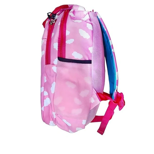 Cloud-Print Kids School Backpack - Lightweight, Durable, and Stylish for Boys and Girls (Pink) - Pink