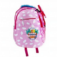 Cloud-Print Kids School Backpack - Lightweight, Durable, and Stylish for Boys and Girls (Pink) - Pink