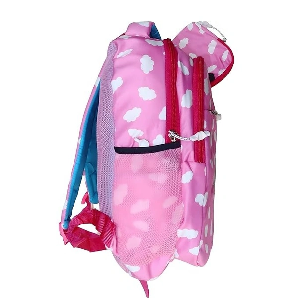 Cloud-Print Kids School Backpack - Lightweight, Durable, and Stylish for Boys and Girls (Pink) - Pink
