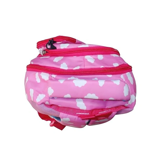 Cloud-Print Kids School Backpack - Lightweight, Durable, and Stylish for Boys and Girls (Pink) - Pink